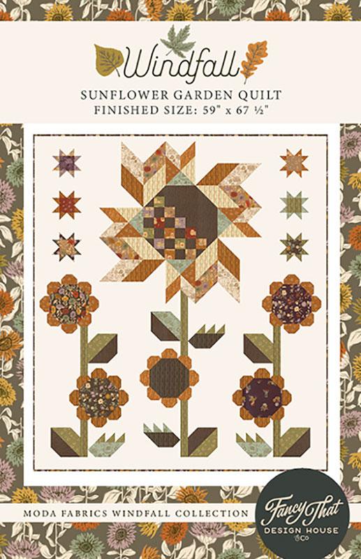 Sunflower Garden Quilt Pattern by Fancy That Design House