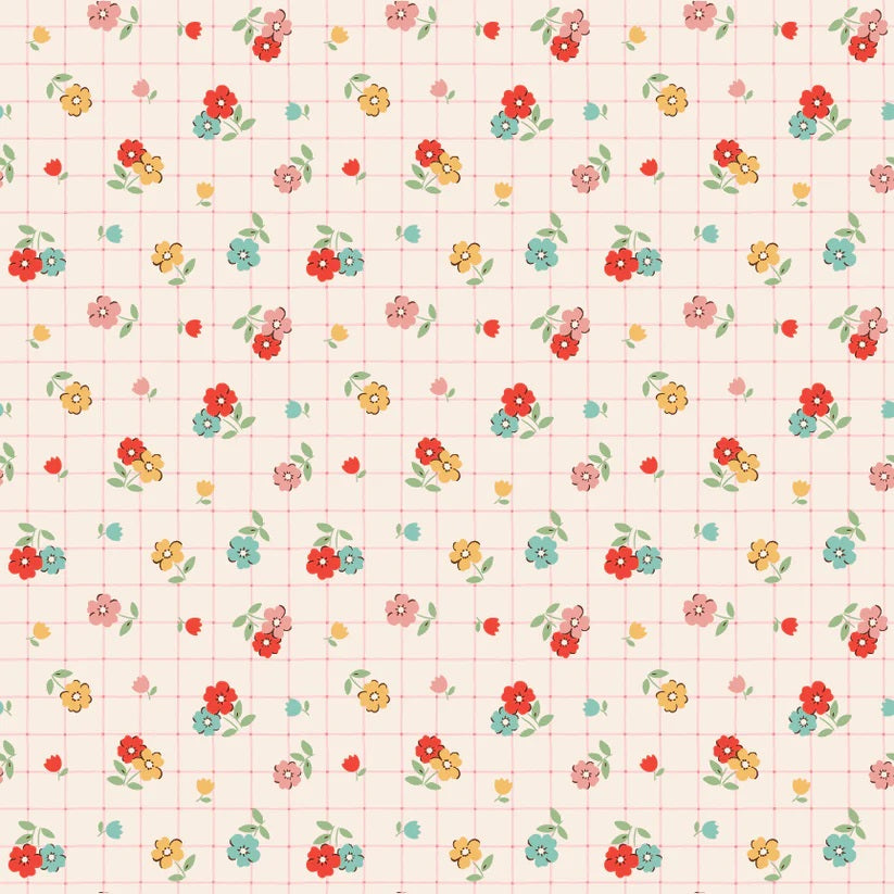 Farmhouse Fancy Multi Tea Towel Yardage by Elea Lutz for Poppie Cotton Fabrics