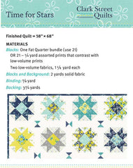 Time for Stars Quilt Pattern by Clark Street Quilts