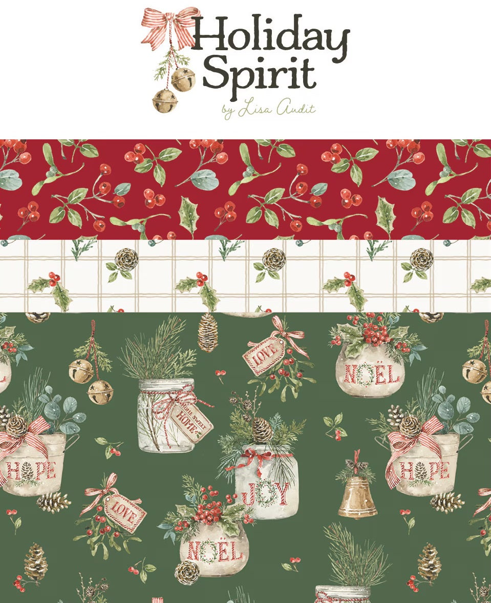 Holiday Spirit Fat Quarter Bundle by Lisa Audit for Riley Blake Designs
