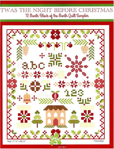 Twas the Night Before BOM Quilt Pattern by Fig Tree & Co.