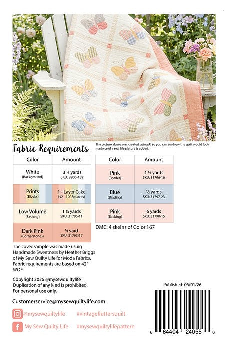 Vintage Flutters Quilt Pattern by My Sew Quilty Life
