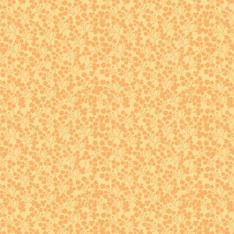 Calico Cowgirls Yellow Wildflowers Yardage by Lori Woods for Poppie Cotton Fabrics