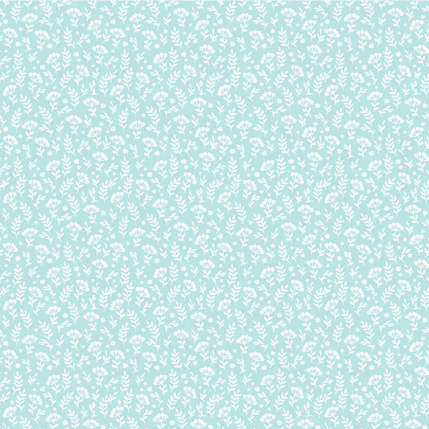 Promise Me Blue XOXO Yardage by Michal Marko for Poppie Cotton Fabrics