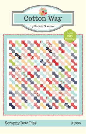 Scrappy Bow Ties Quilt Pattern by Cotton Way