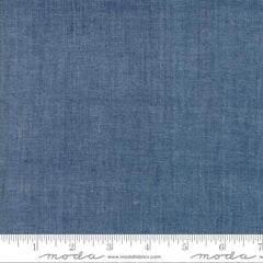 Chambray Indigo Texture Yardage by Moda Fabrics