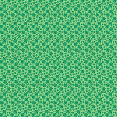 Luck Of The Gnomes Kelly Green Mini Clovers Yardage by Andi Metz for Benartex