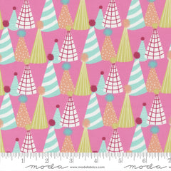 Soiree Strawberry Paper Hats Yardage by Mara Penny for Moda Fabrics