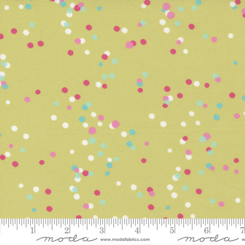 Soiree Lime Confetti Toss Yardage by Mara Penny for Moda Fabrics