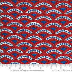 America The Beautiful Barnwood Red Bunting Yardage by Deb Strain for Moda Fabrics