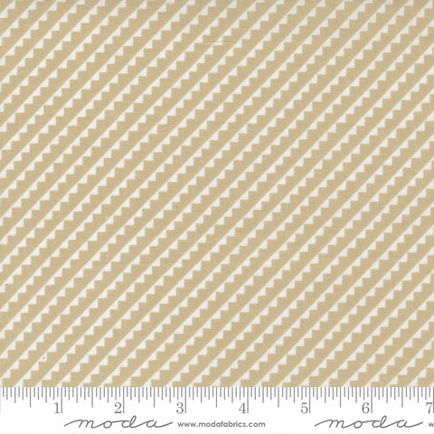 Stitched Pebble Pinked Stripe Yardage by Fig Tree for Moda Fabrics