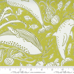 The Sea & Me Seaweed Ocean Friends Yardage by Stacy Iest Hsu for Moda Fabrics
