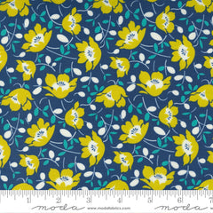 Morning Light Bluebird Windswept Floral Yardage by Linzee McCray for Moda Fabrics