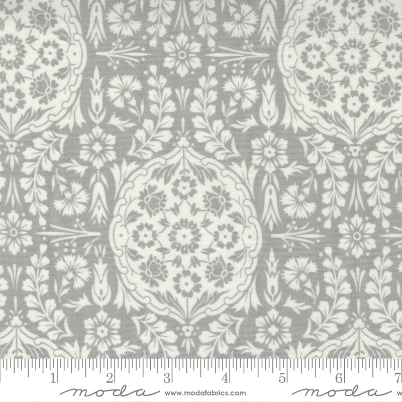Morning Light Foggy Damask Garden Yardage by Linzee McCray for Moda Fabrics