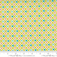 Morning Light Sprout Chockablock Check Yardage by Linzee McCray for Moda Fabrics
