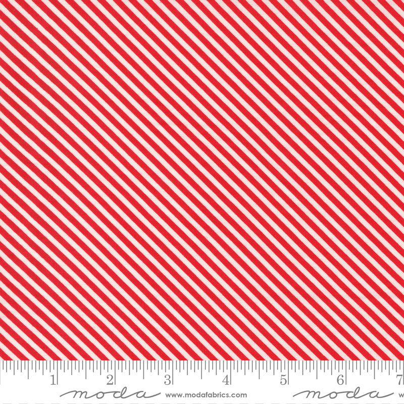 Zinnia Ruby Down Pour Yardage by April Rosenthal for Moda Fabrics