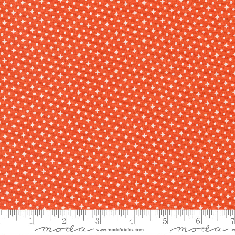 Zinnia Clementine Pollen Yardage by April Rosenthal for Moda Fabrics