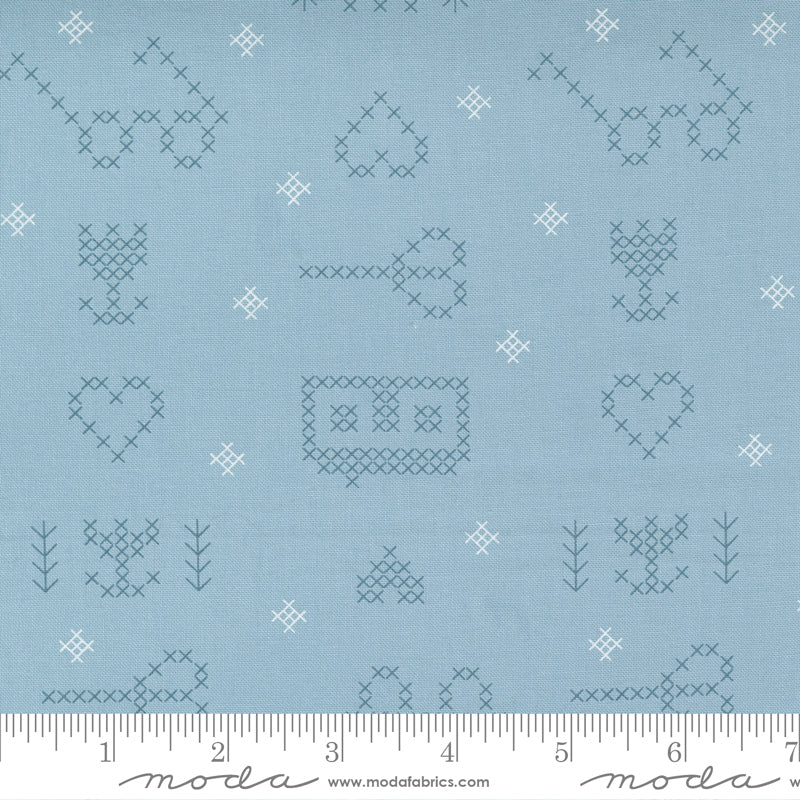 Make Time Bluebell Sampler Yardage by Aneela Hoey for Moda Fabrics