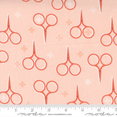 Make Time Blush Scissors Yardage by Aneela Hoey for Moda Fabrics