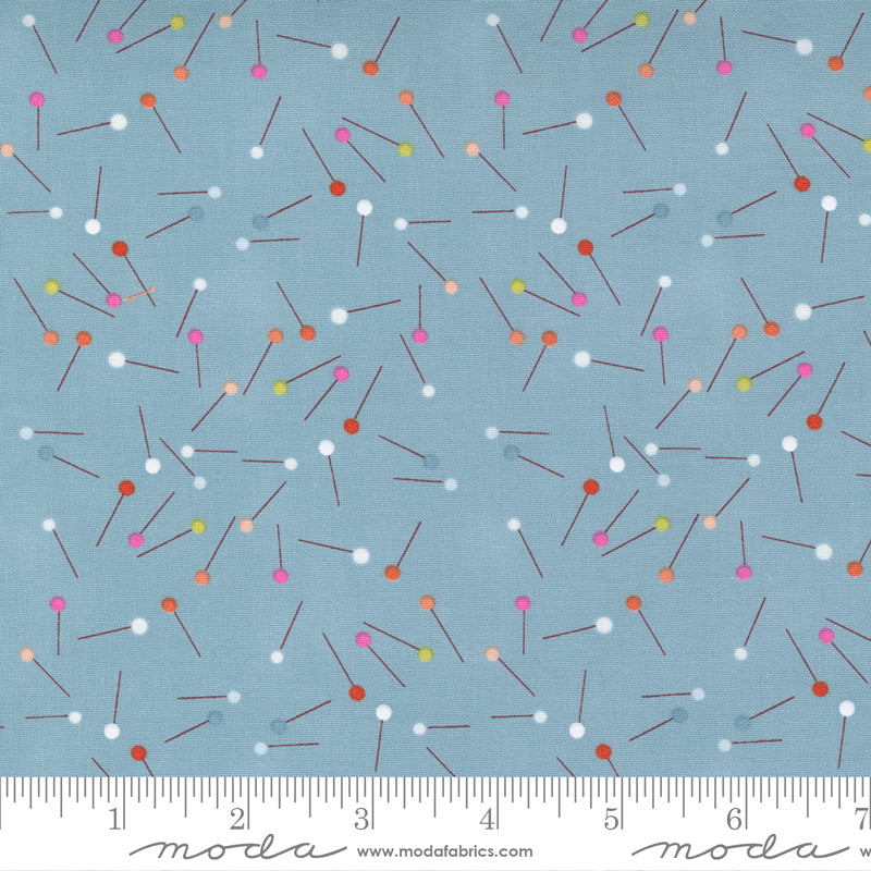 Make Time Bluebell Pins Yardage by Aneela Hoey for Moda Fabrics
