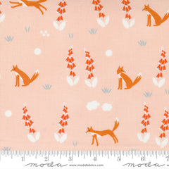 Meander Blush Foxes Yardage by Aneela Hoey for Moda Fabrics