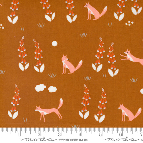 Meander Saddle Foxes Yardage by Aneela Hoey for Moda Fabrics