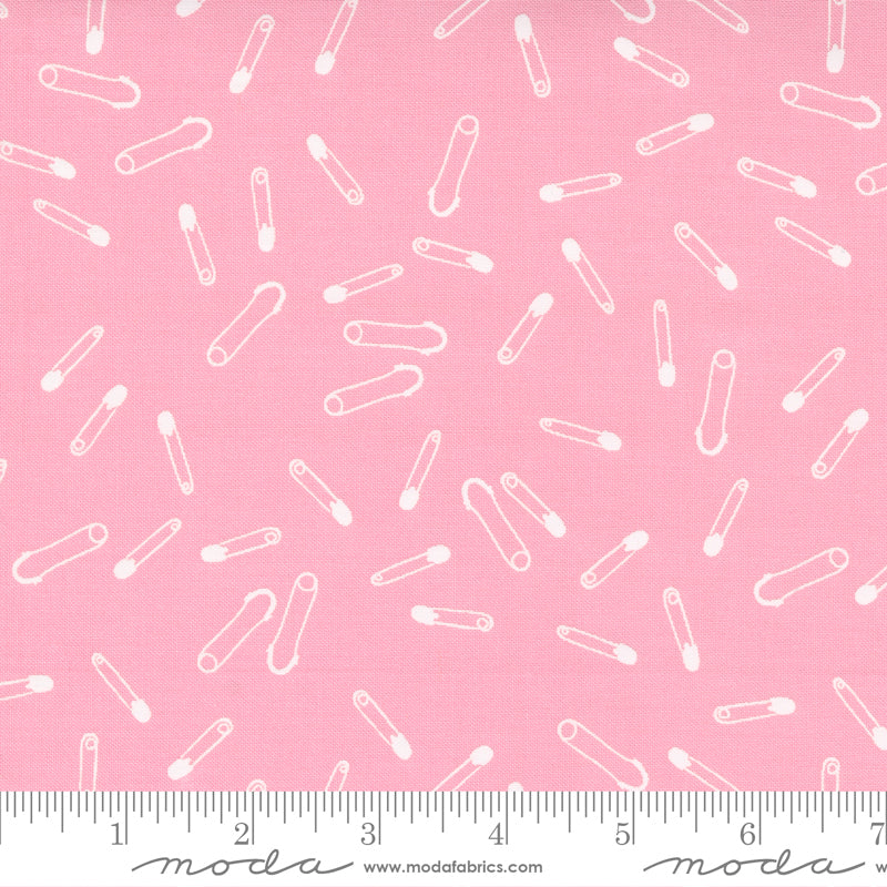 Sew Wonderful Lovely Pink Pin It Up Yardage by Paper & Cloth for Moda Fabrics