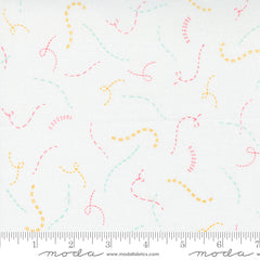 Sew Wonderful Powder Multi Stitch In Time Yardage by Paper & Cloth for Moda Fabrics