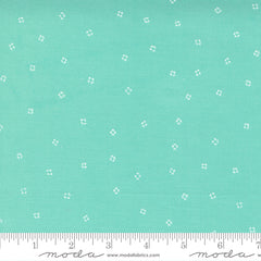 Sew Wonderful Aqua Criss Cross Yardage by Paper & Cloth for Moda Fabrics