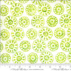 Confection Batiks Lime Daisy Yardage by Kate Spain for Moda Fabrics