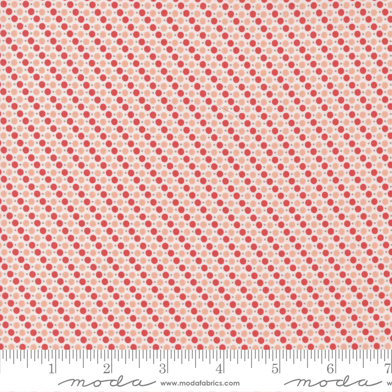 Emma Peach Dots Yardage by Sherri & Chelsi for Moda Fabrics