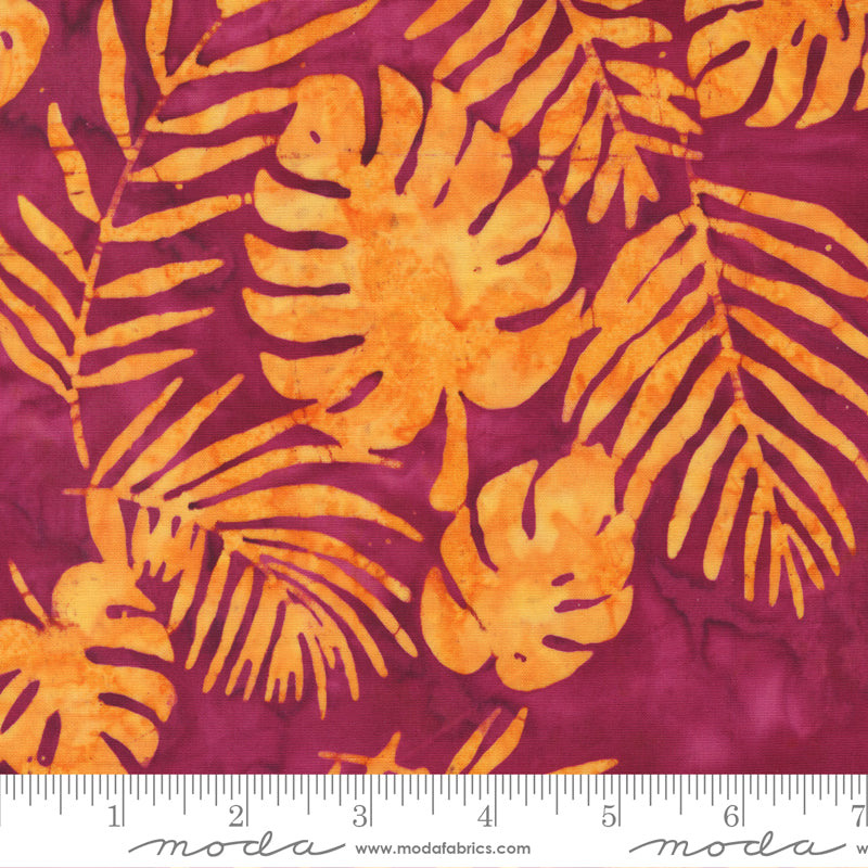 Beachy Batiks Passion Fruit Leaves Yardage by Moda Fabrics