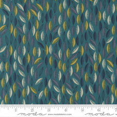 Songbook A New Page Dark Teal Cascade Yardage by Fancy That Design House for Moda Fabrics