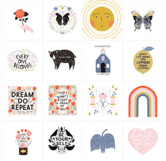 Words To Live By Fat Quarter Bundle by Gingiber for Moda Fabrics