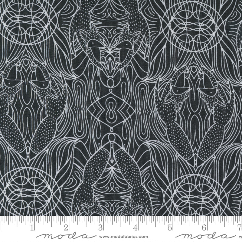 Nocturnal Night Hidden Foxes Yardage by Gingiber for Moda Fabrics