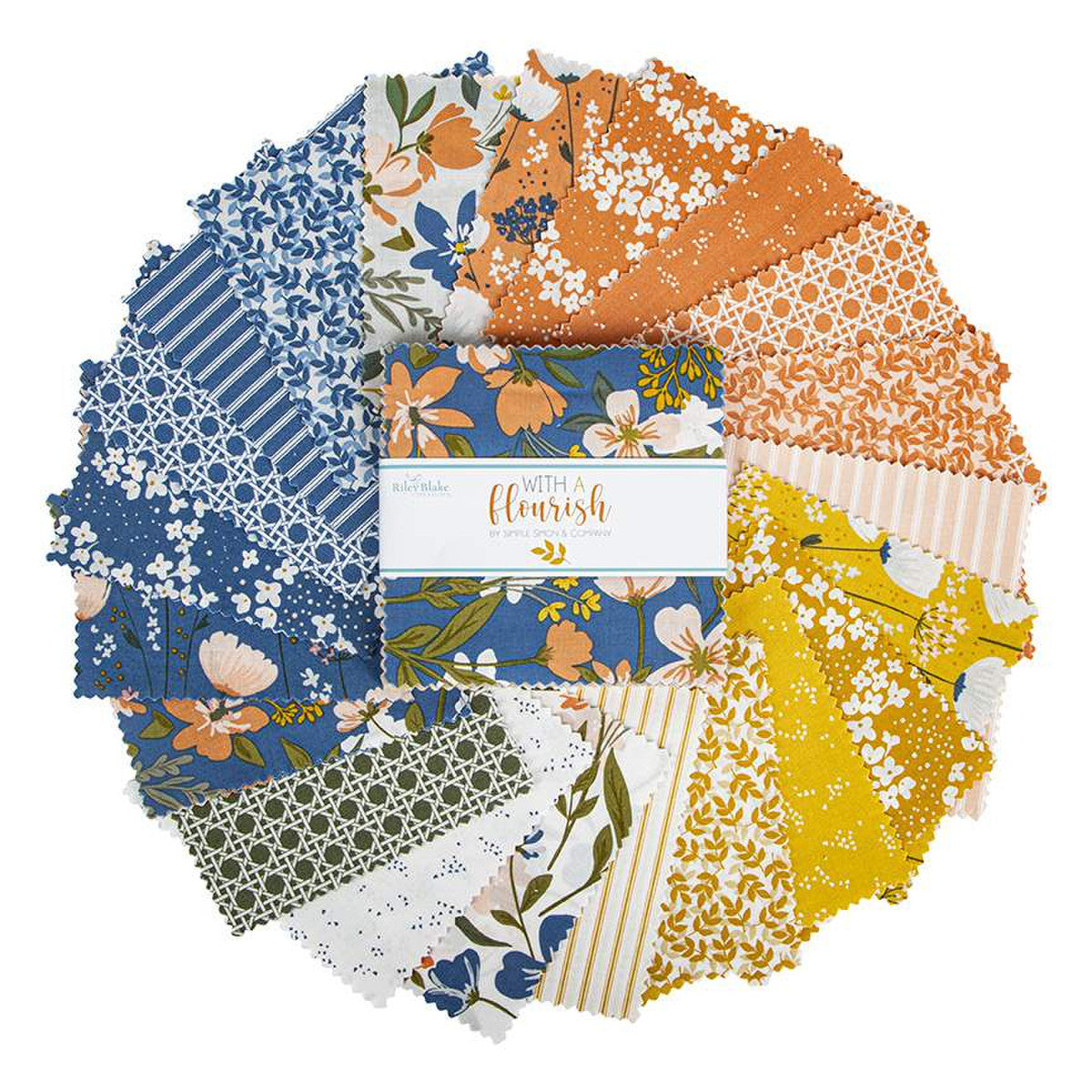 With A Flourish 5" Stacker by Simple Simon and Co. for Riley Blake Designs