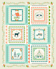 Cottage Farm Ivory Cottage Farm Panel by Judy Jarvi for Windham Fabrics