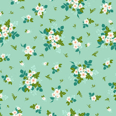 Cottage Farm Pond Wild Rose Yardage by Judy Jarvi for Windham Fabrics