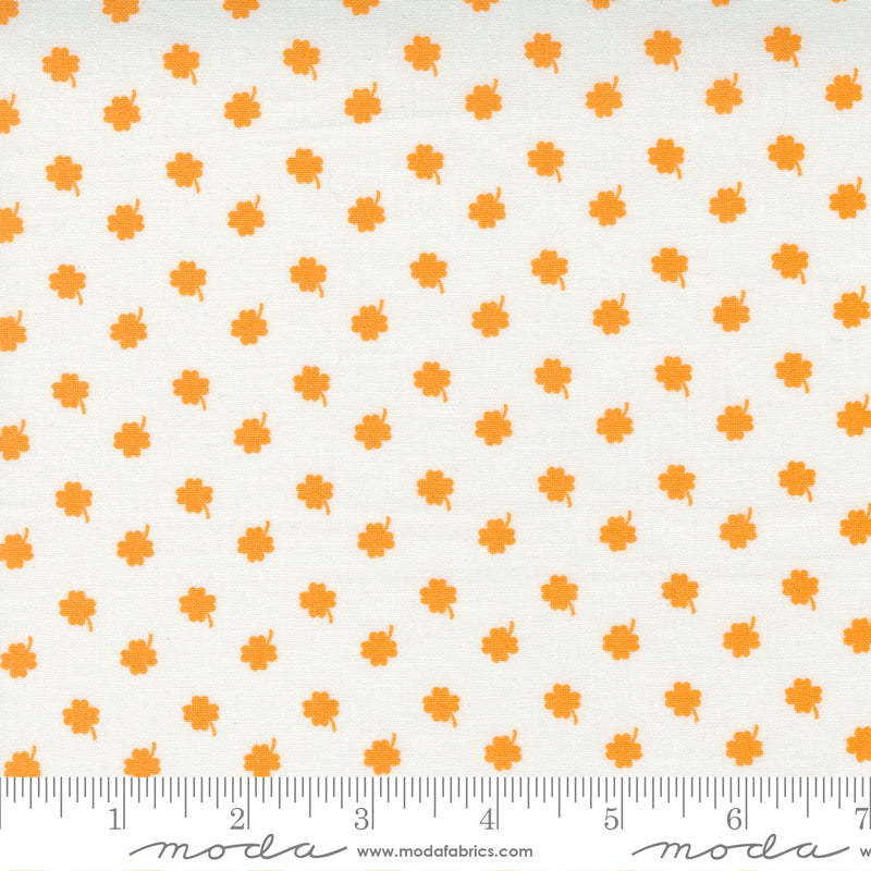 One Fine Day Ivory Orange Lucky Day Yardage by Bonnie & Camille for Moda Fabrics