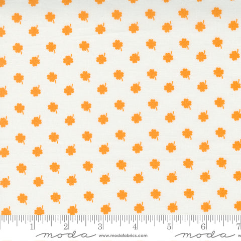 One Fine Day Ivory Orange Lucky Day Yardage by Bonnie & Camille for Moda Fabrics