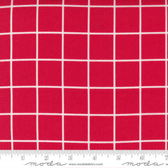 One Fine Day Red Windowpane Yardage by Bonnie & Camille for Moda Fabrics