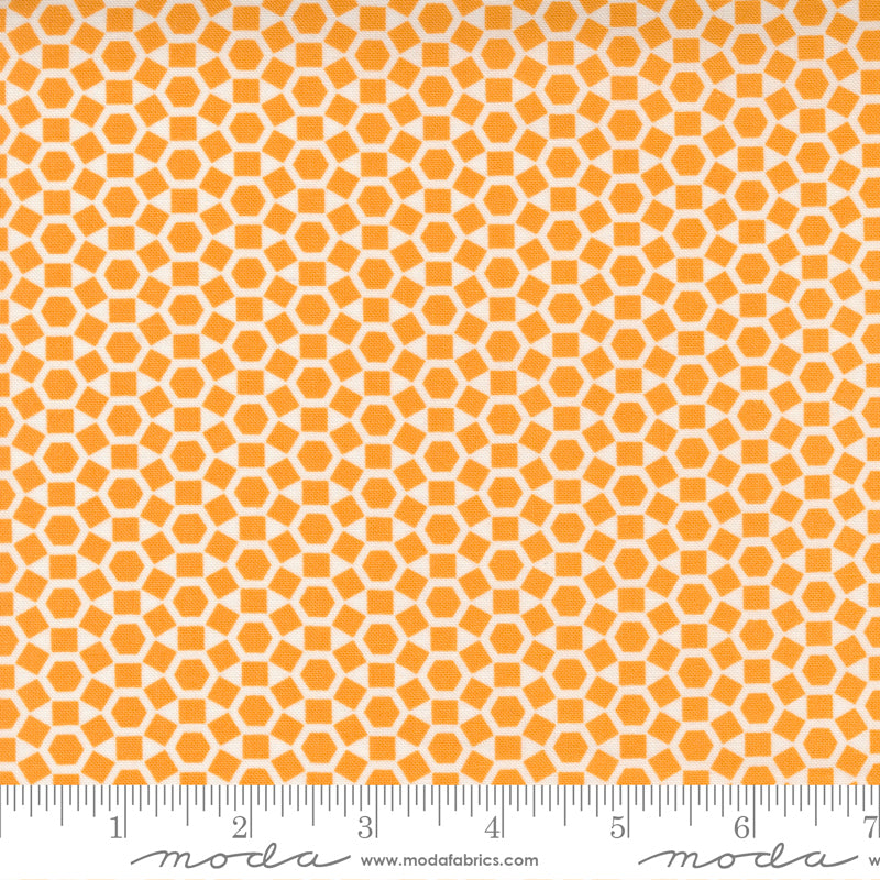 One Fine Day Orange Shine Yardage by Bonnie & Camille for Moda Fabrics