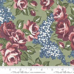 Sunnyside Moss Rosy Yardage by Camille Roskelley for Moda Fabrics
