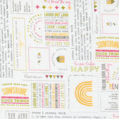 Renew Rainbow Daily Guide Yardage by Sweetwater for Moda Fabrics