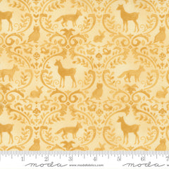 Effie's Woods Goldenrod Woodland Damask Yardage by Deb Strain for Moda Fabrics