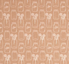 Modern Minis Brown Mason Jars Yardage by Lori Holt for Riley Blake Designs