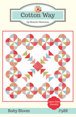 Ruby Bloom Quilt Pattern by Bonnie Olaveson