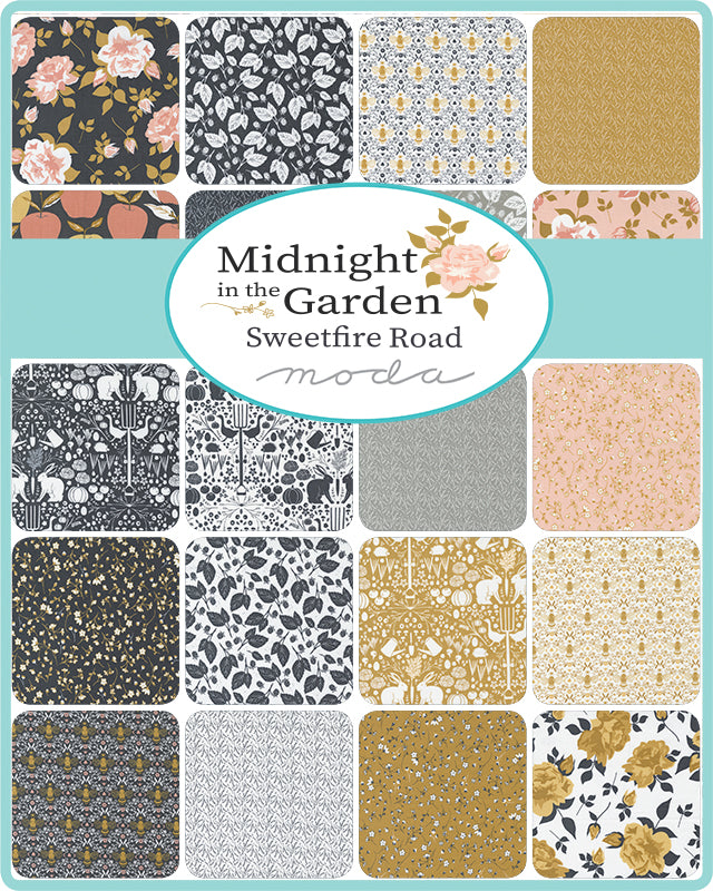Midnight in the Garden Jelly Roll by Sweetfire Road for Moda Fabrics