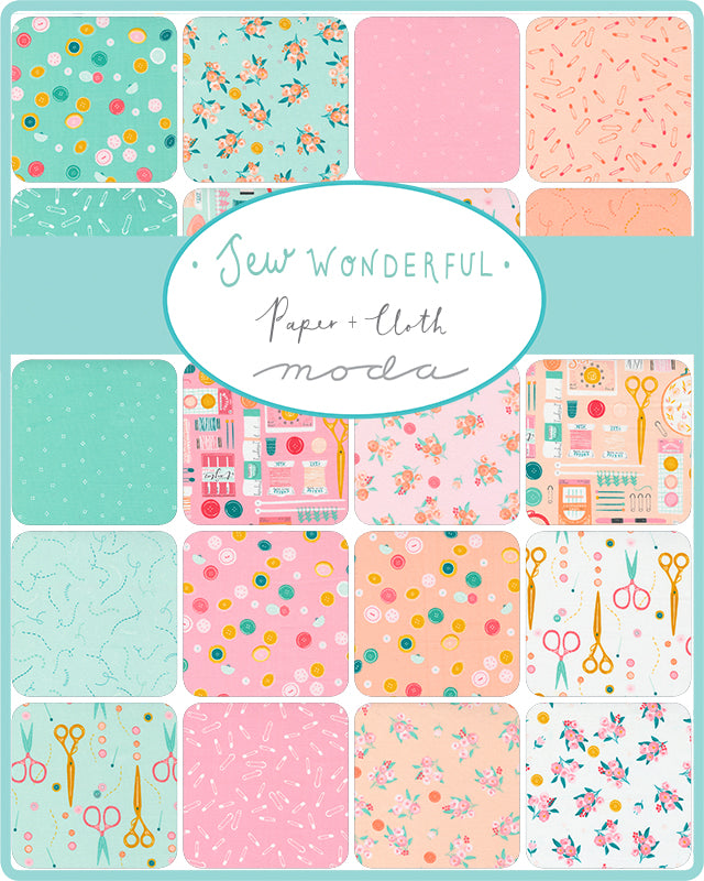 Sew Wonderful Fat Quarter Bundle by Paper & Cloth for Moda Fabrics