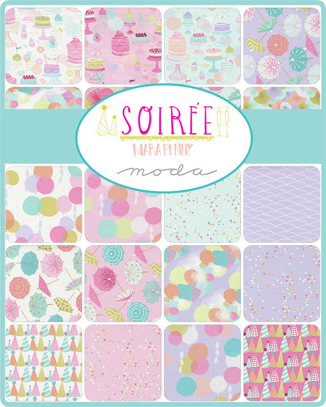 Soiree Fat Quarter Bundle by Mara Penny for Moda Fabrics